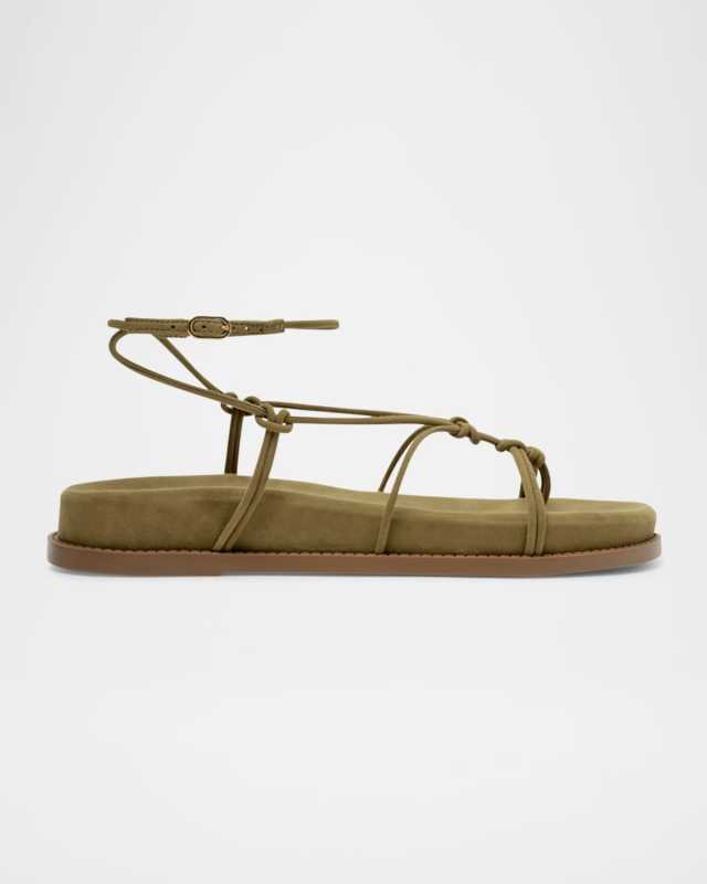 Calabria Strappy Suede Sporty Sandals